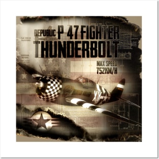 P-47 Thunderbolt Posters and Art